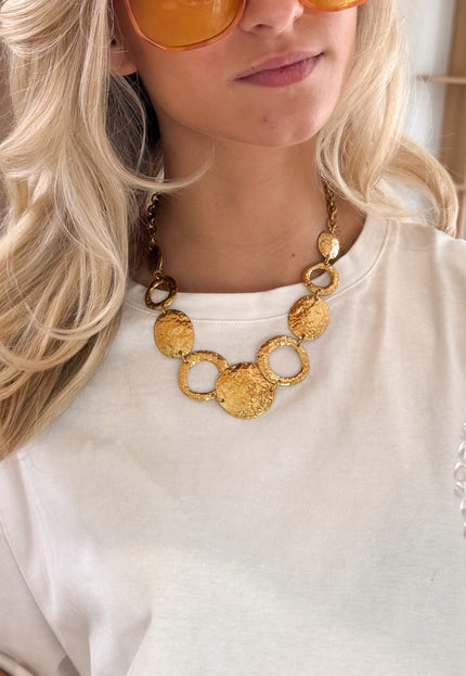 Famous Online Store Golden cirkle ketting