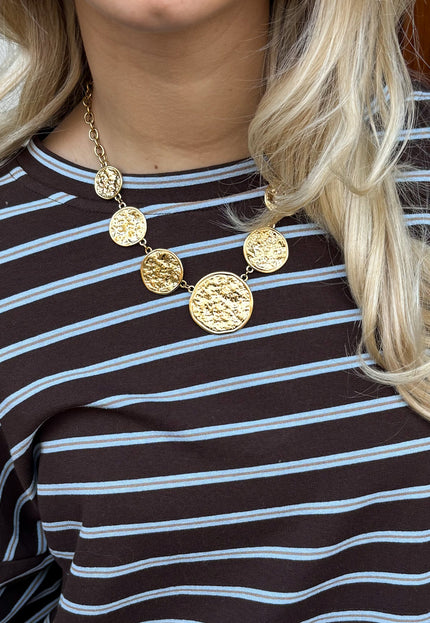 Famous Online Store Golden Coin ketting