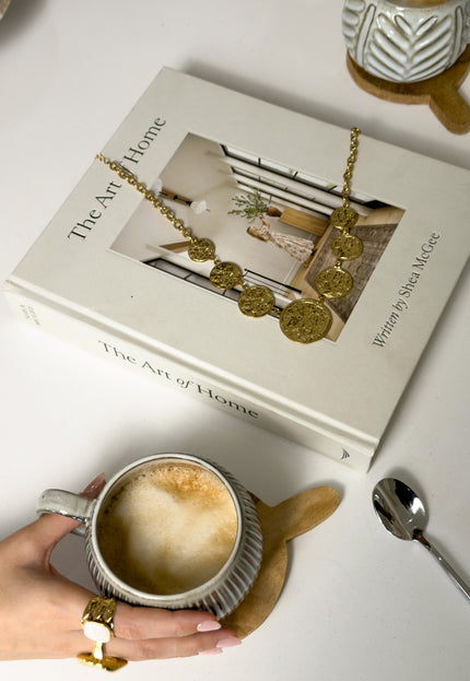 Famous Online Store Golden Coin ketting