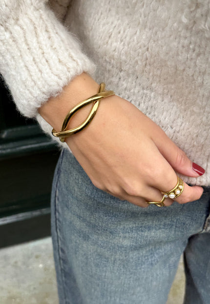 Famous Online Store Golden twist armband