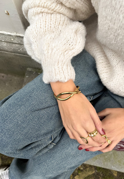 Famous Online Store Golden twist armband