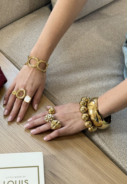 Famous Online Store Gouden bold bangle