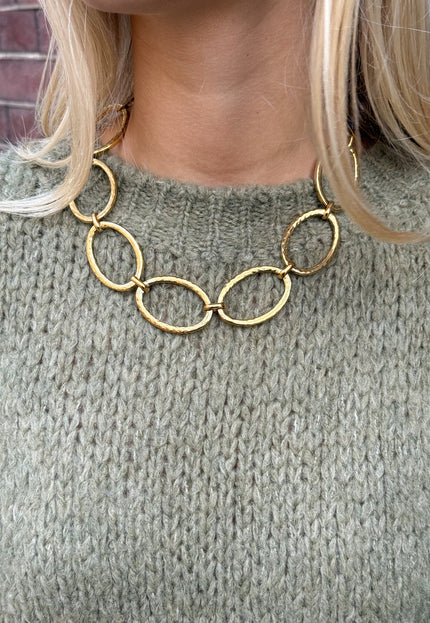 Famous Online Store Goudkleurige cirkel ketting
