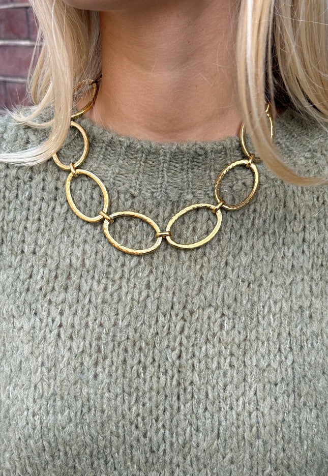 Famous Online Store Goudkleurige cirkel ketting