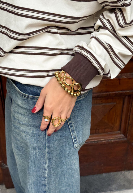 Famous Online Store Goudkleurige kralen armband