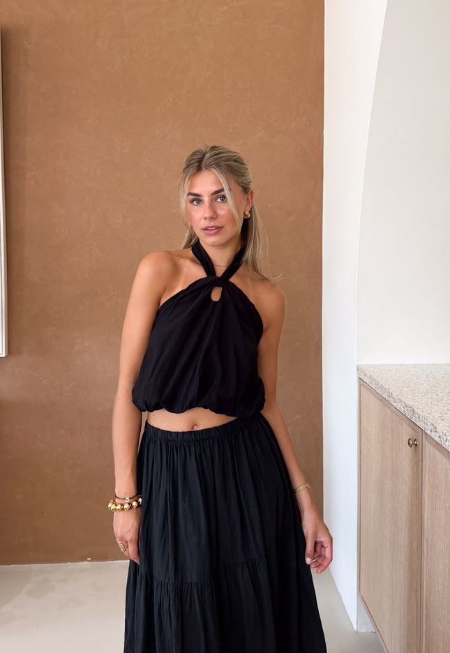 Famous Online Store Haltertop Jolijn zwart