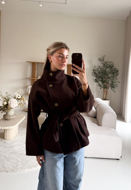 Famous Online Store High neck jacket bruin
