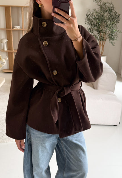 Famous Online Store High neck jacket bruin
