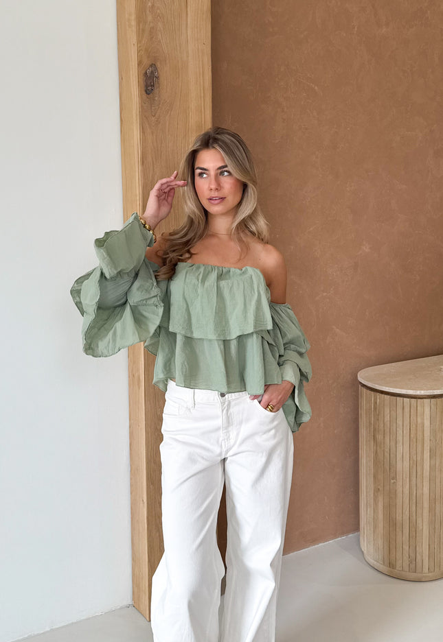Famous Online Store Jamie top groen