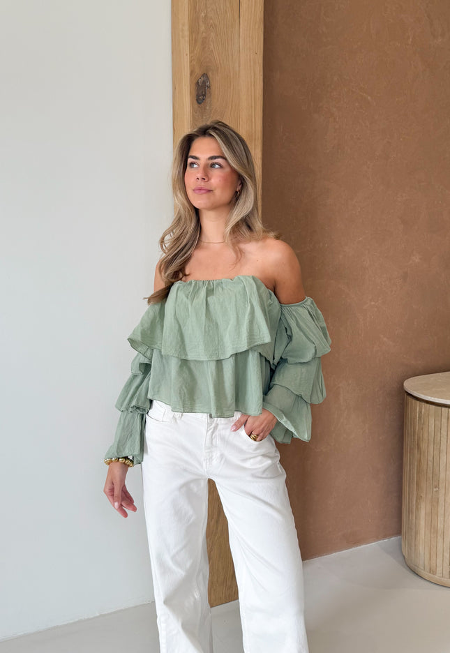 Famous Online Store Jamie top groen