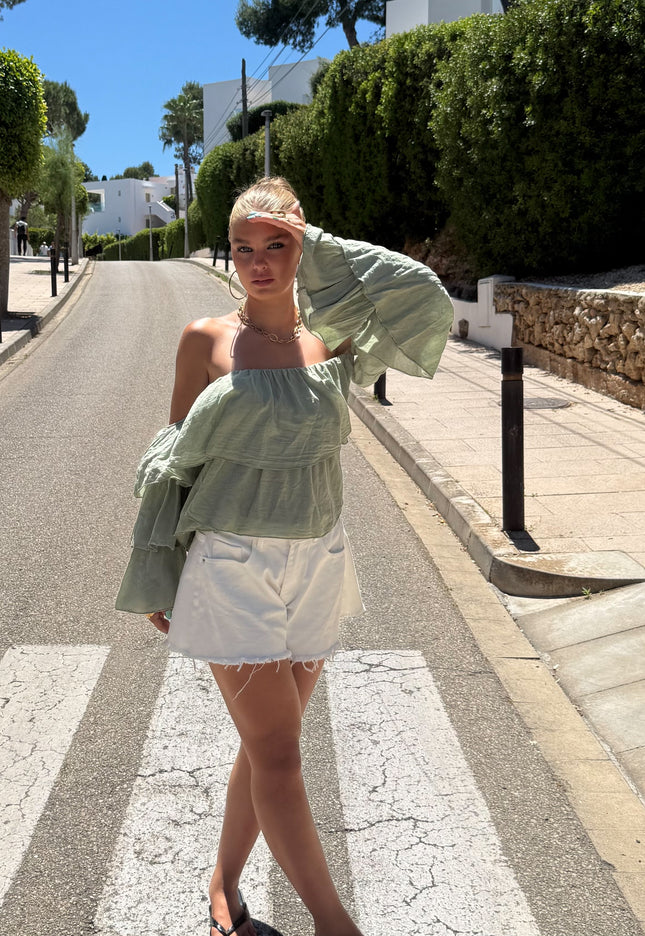 Famous Online Store Jamie top groen