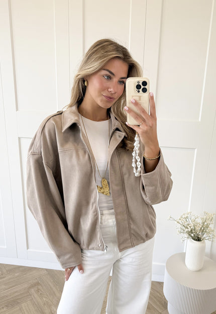 Famous Online Store Jas lieke taupe
