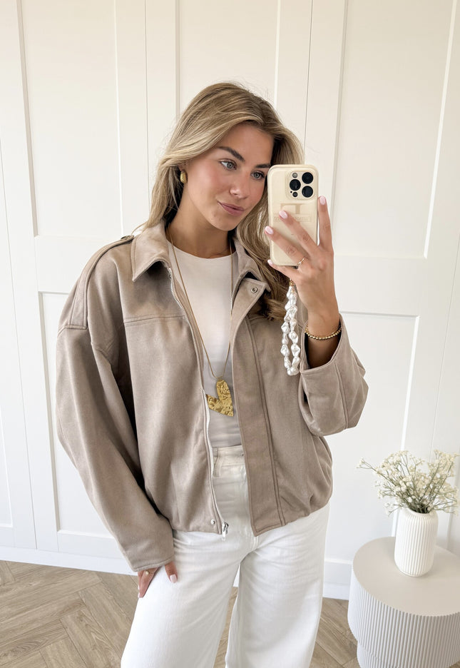 Famous Online Store Jas lieke taupe
