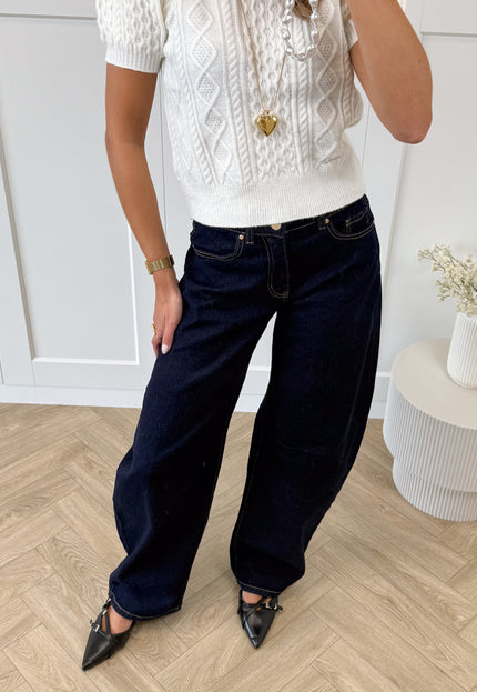 Famous Online Store Jeans balloon Elina donkerblauw