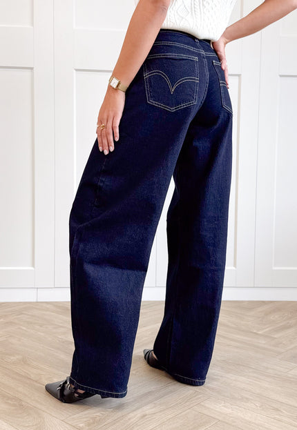 Famous Online Store Jeans balloon Elina donkerblauw