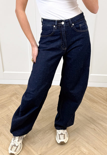 Famous Online Store Jeans Lina donkerblauw