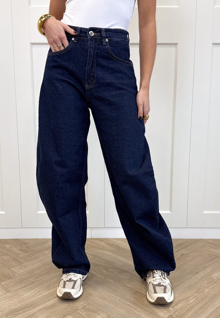 Famous Online Store Jeans Lina donkerblauw