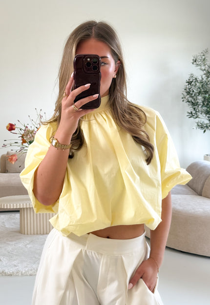 Famous Online Store Jess blouse butter yellow