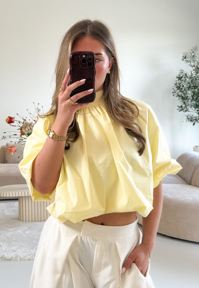 Famous Online Store Jess blouse butter yellow