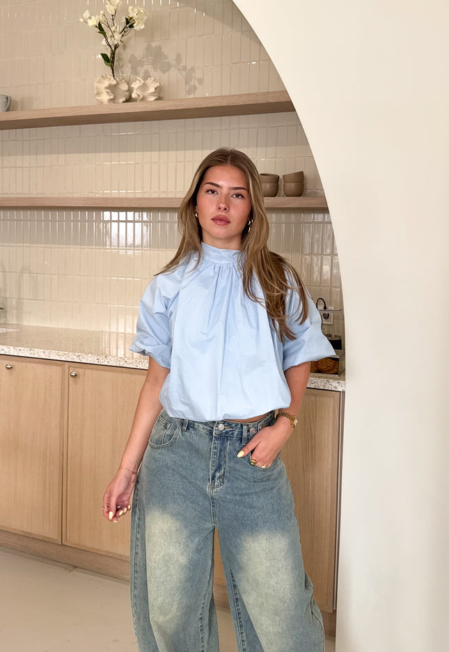 Famous Online Store Jess blouse lichtblauw