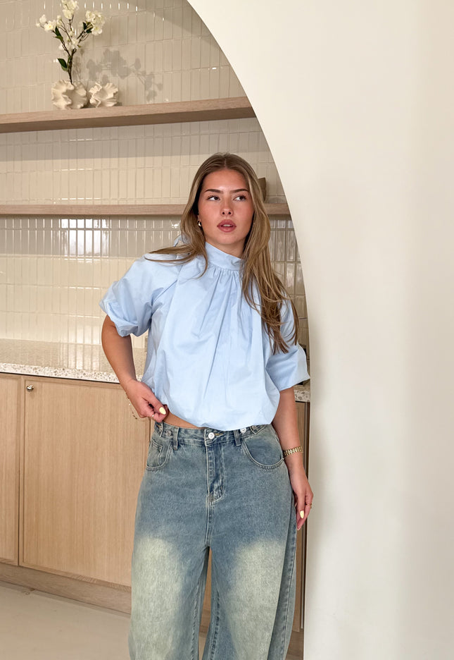 Famous Online Store Jess blouse lichtblauw