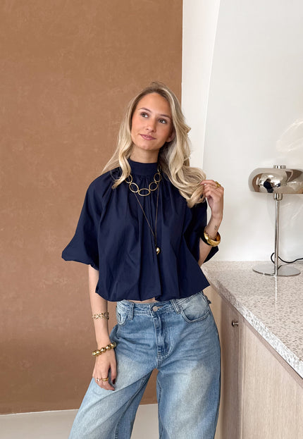 Famous Online Store Jess blouse navy blauw