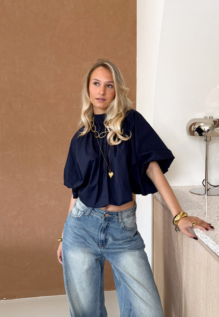 Famous Online Store Jess blouse navy blauw