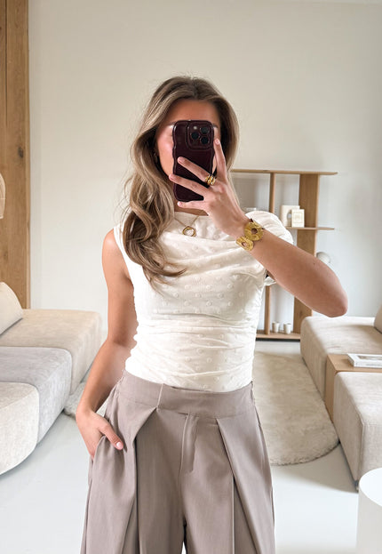 Famous Online Store Jody top cremé