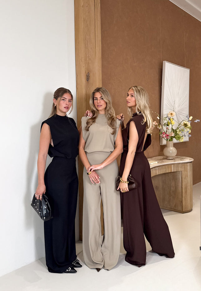 Famous Online Store Jumpsuit Luara taupe