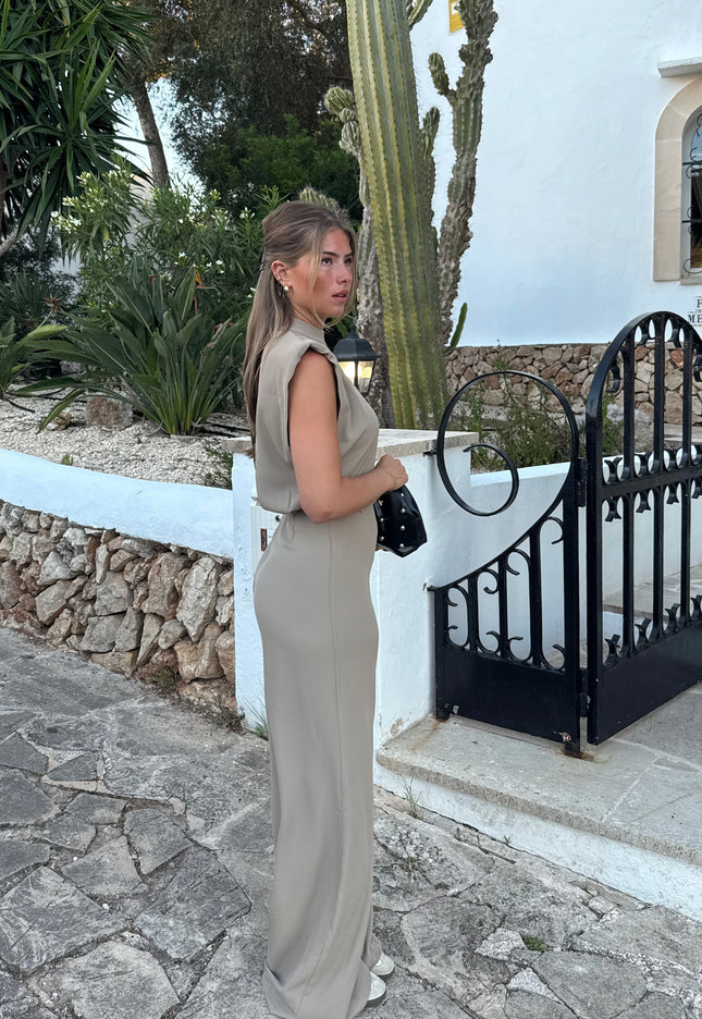 Famous Online Store Jumpsuit Luara taupe