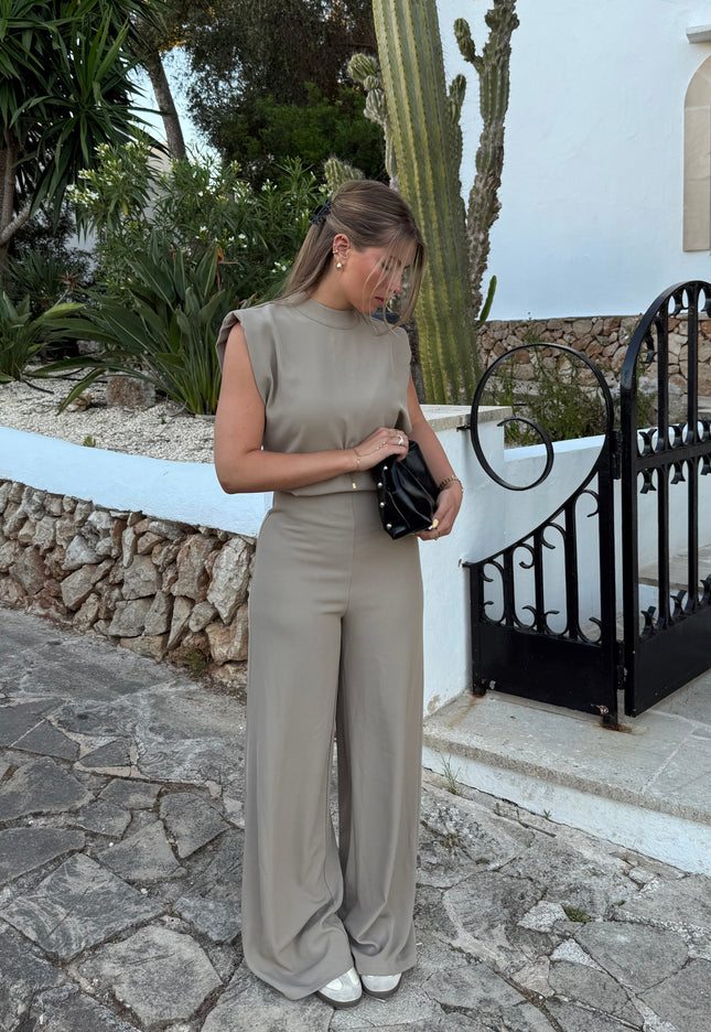 Famous Online Store Jumpsuit Luara taupe