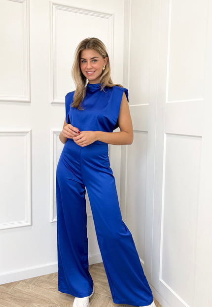 Famous Online Store Jumpsuit satin Lily blauw