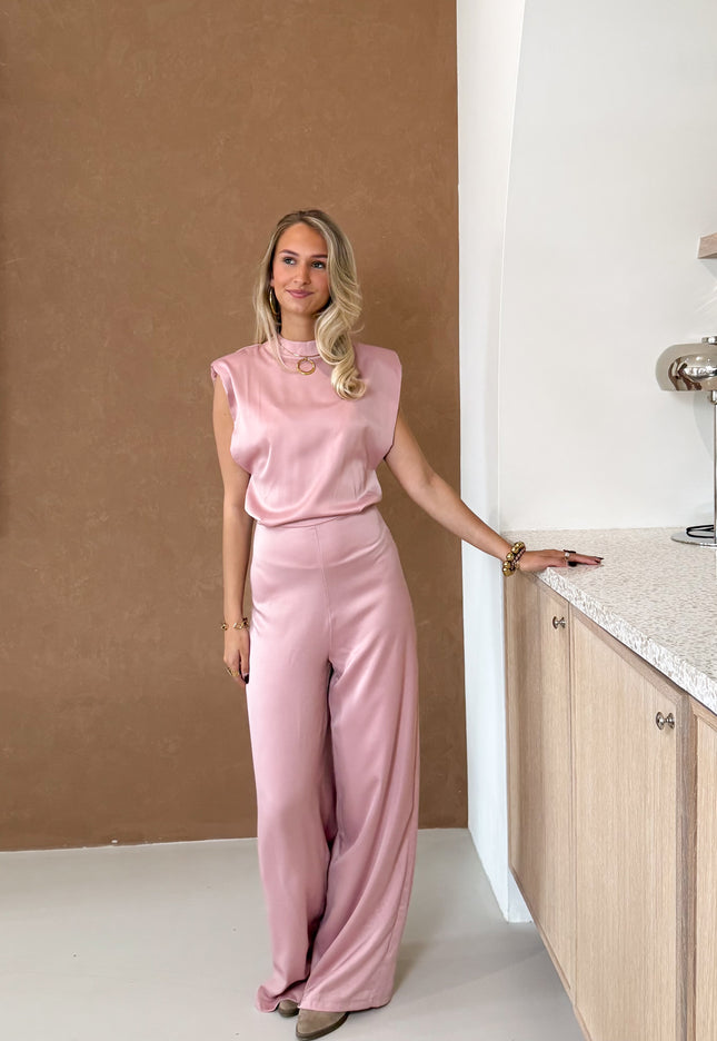 Famous Online Store Jumpsuit satin Lily blush