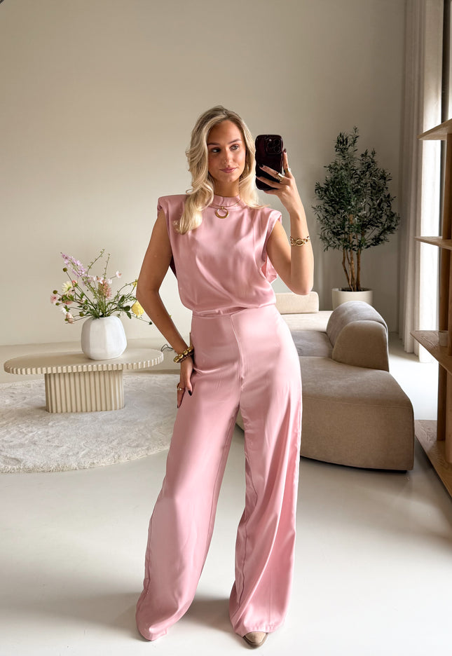 Famous Online Store Jumpsuit satin Lily blush