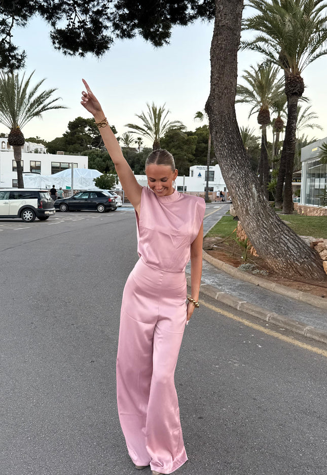 Famous Online Store Jumpsuit satin Lily blush