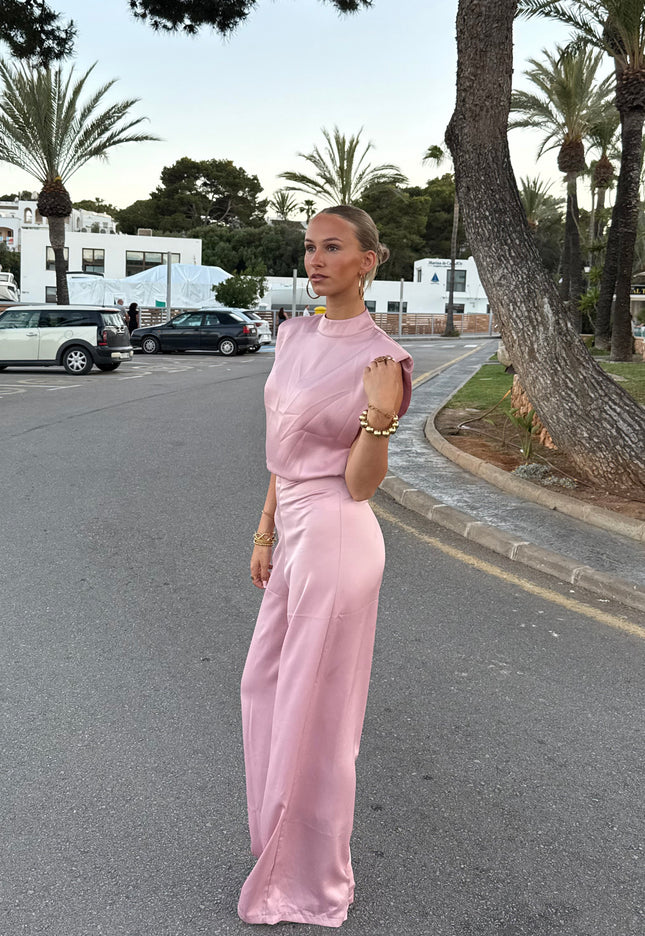 Famous Online Store Jumpsuit satin Lily blush