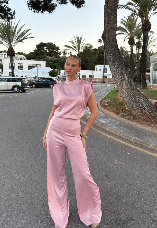 Famous Online Store Jumpsuit satin Lily blush