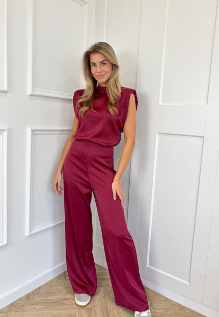 Famous Online Store Jumpsuit satin Lily bordeaux