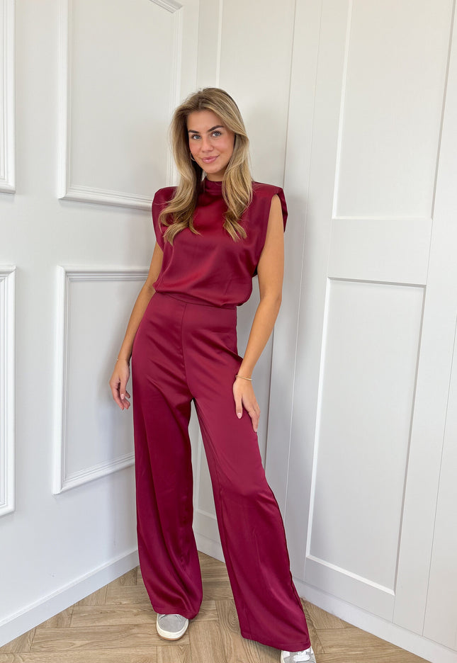 Famous Online Store Jumpsuit satin Lily bordeaux