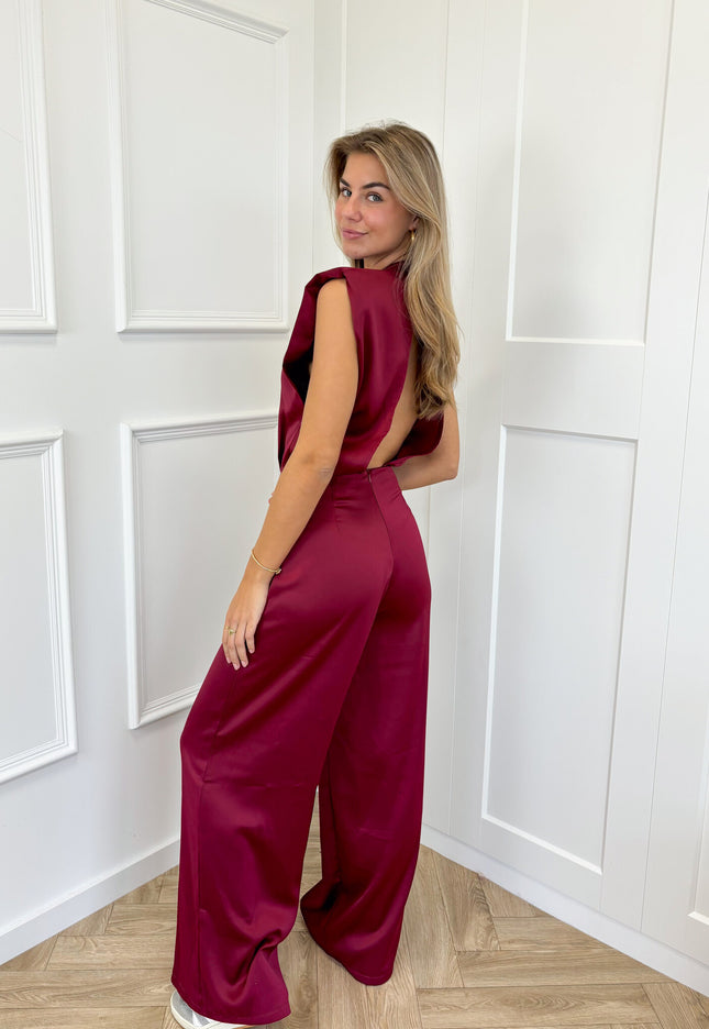 Famous Online Store Jumpsuit satin Lily bordeaux