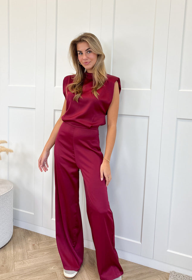 Famous Online Store Jumpsuit satin Lily bordeaux