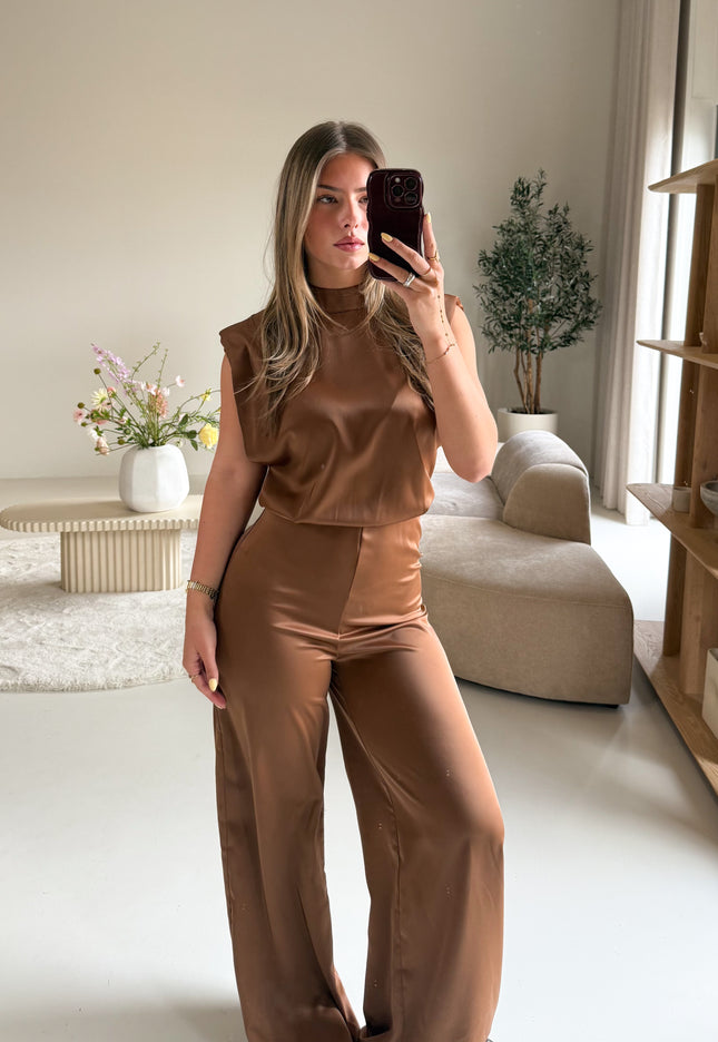 Famous Online Store Jumpsuit satin Lily bruin