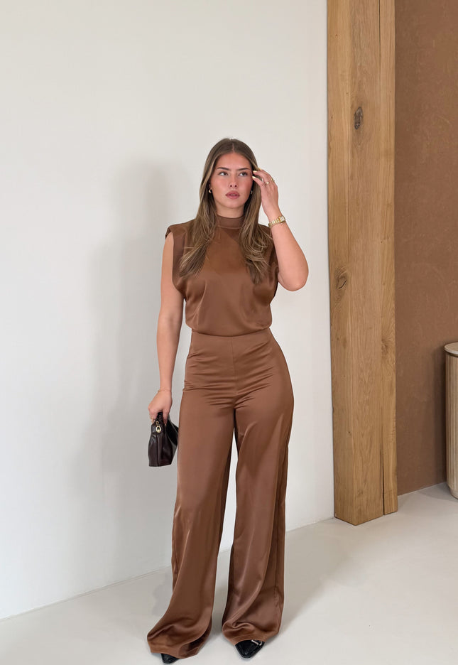 Famous Online Store Jumpsuit satin Lily bruin