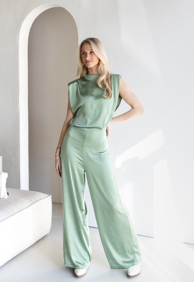 Famous Online Store Jumpsuit satin Lily mint