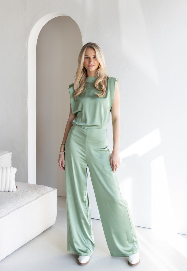 Famous Online Store Jumpsuit satin Lily mint