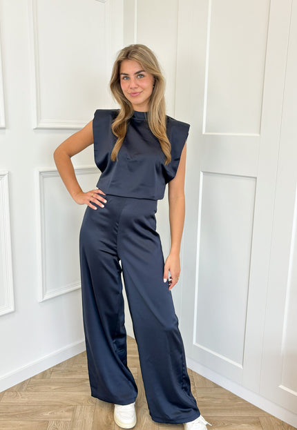 Famous Online Store Jumpsuit satin Lily navy