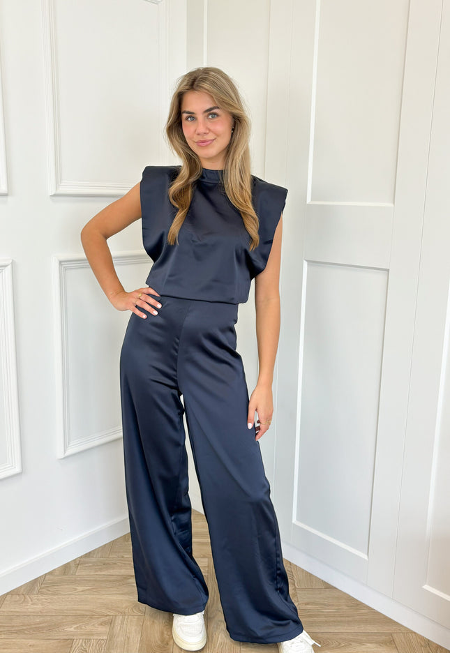 Famous Online Store Jumpsuit satin Lily navy