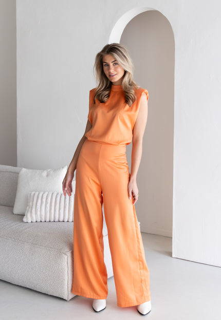 Famous Online Store Jumpsuit satin Lily oranje