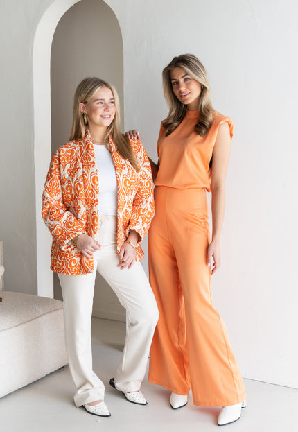Famous Online Store Jumpsuit satin Lily oranje