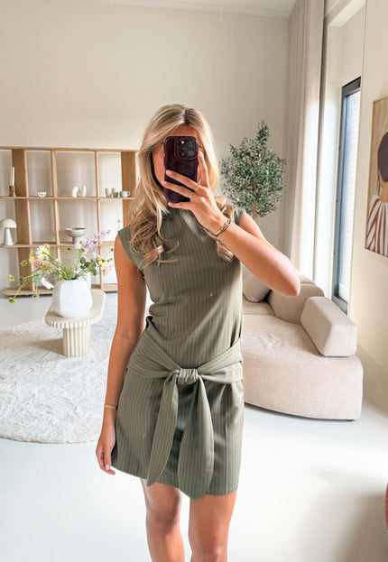 Famous Online Store Jurk Saar groen